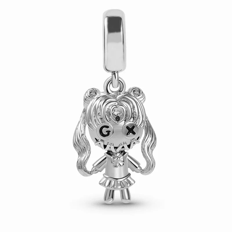 New 925 Silvering Disney Cute Bird Tiger Duck Dog Rabbit Salamander Charm Bead fit Original Bracelet Trinket DIY Women Jewelry