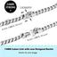 Silver Metal Dog Collar with Solid Buckle, Stainless Steel Pets Link Chain, Golden Necklace for Small Medium and Large Dogs Usag