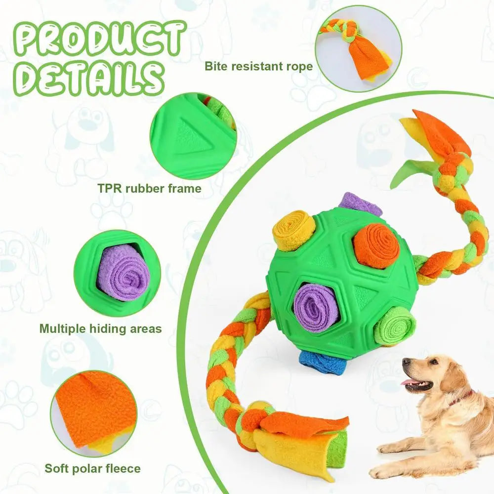 Dog Treat Hiding Toy Snuffle Ball Interactive Slow Feeder Treat Toy Slow Food Training Sniff Ball Dog Exquisite Comfortable