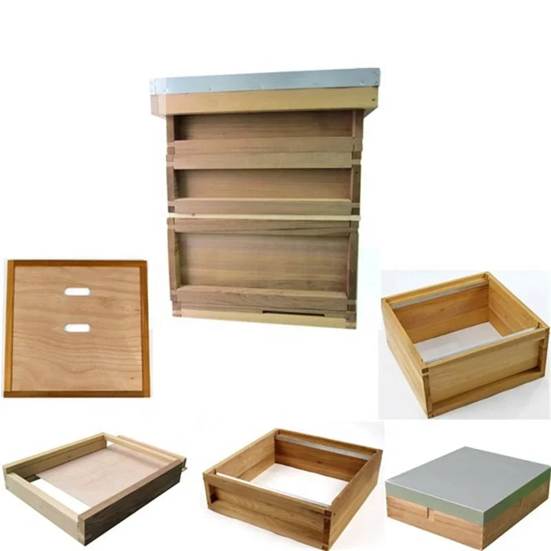 British National Beehive Wooden Honey Bee Box For Bee