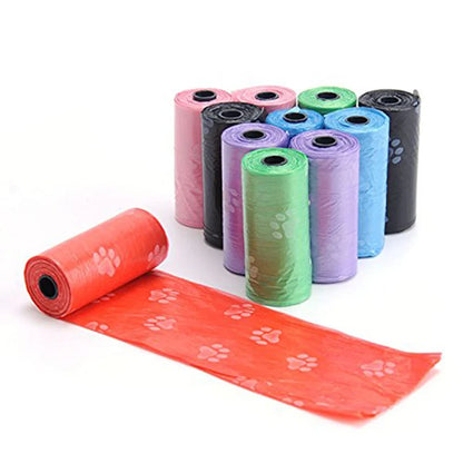 10 Rolls(150Bags) Pet Poop Bags Disposable Dog Waste Bags 15 Bags/ Roll Large Cat Waste Bags Doggie Outdoor Clean