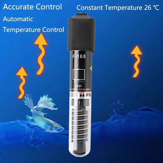 220v ~240v Aquarium Temperature Thermostat Heater Rod 25W Mini Constant Temperature Heating Submersible Fish Tank Water Heat