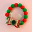 Christmas Necklace for Pet Dogs Sequins Bow Knot Candy Green Fluffy Chihuahua Small Puppy Collars Designer Fancy Cat Accessories