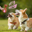 Squeaky Dog Toys Latex Dog Chew Toy Animal Bowling Shape Interactive Squeaky Puppy Toys For Pet Dog Training Playing Chewing