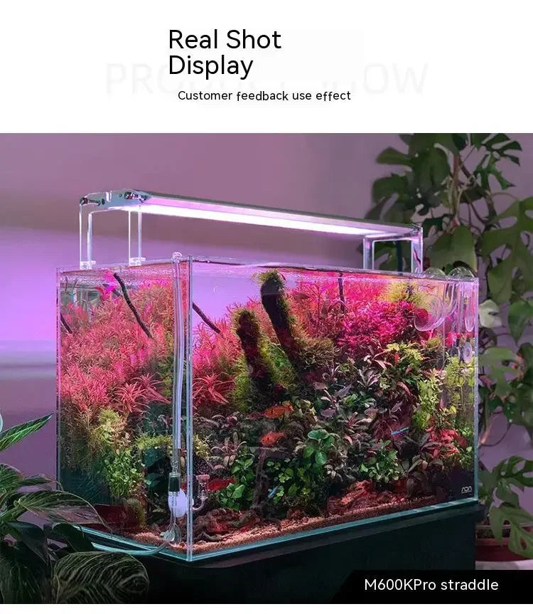 Aquarium Lighting APP Control WEEK AQUA M Series LED Full Spectrum Plant Grow Light with Cycle Timer Telescopic Fish Tank Light