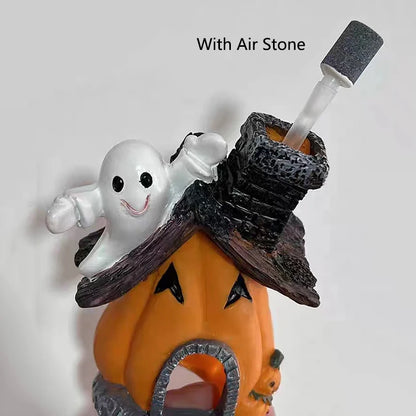 Cute Tree Man Figurine Aquarium Decoration With Air Bubble Driftwood Statue Multifunction  Fish Tank Background Ornament Shelter