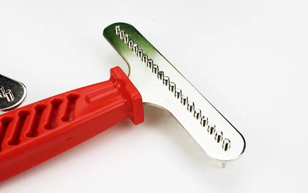 Dog Rake Deshedding Dematting Brush Comb Undercoat Rake for Dogs Cats Short Long Hair Pet Brushes Shedding with Double Row Pins