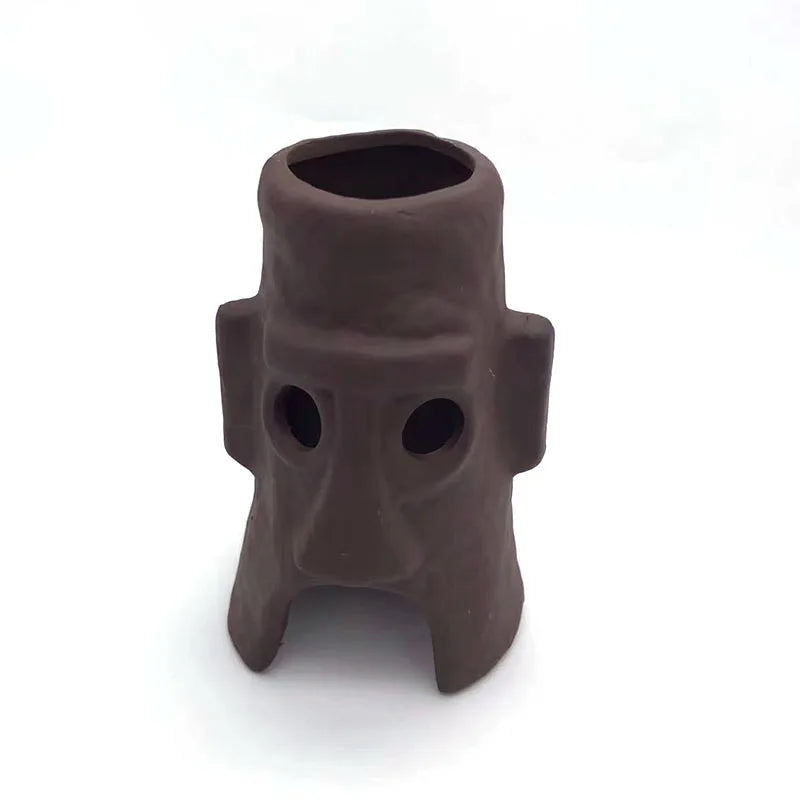 Large Ceramic Aquarium Decoration Fish Shrimps Shelter House Pottery Scorpion House Canister Simulation Stone Fish Tank Decors