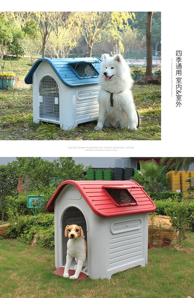 Dog house, outdoor nest, four-season universal room, summer sun protection, large dog house, cage cat nest, villa manufacturer w