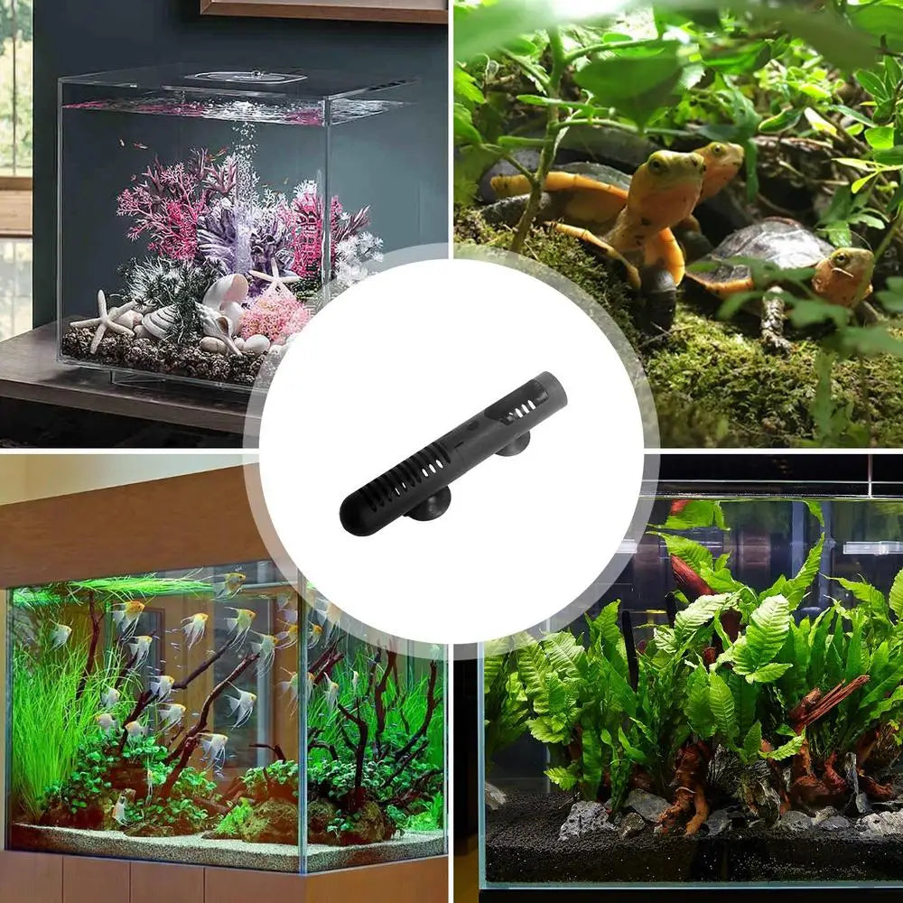 Aquarium Heater Cover Guard Aquarium Fish Tank Heating Rod Sleeve Heat-Resistant With Suction Cups Heater Protectors For Water
