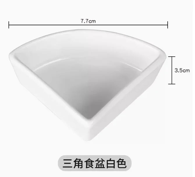Hamster bowl ceramic chipmunk eating bowl honey squirrel grain bowl hedgehog food bowl food box food bowl feeder