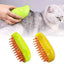 Cat & Dog Grooming Comb with Electric Spray Water Spray Soft Silicone Depilation Brush Kitten Pet Bath Brush Grooming Supplies