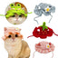 Hand-made Cat Hat Elastic Woven Cap Pet Hat Puppy Kitten Headwear Knitted Hat Party Photo Shoot Props Decoration Cat Accessories