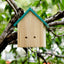 Wood Bee Traps for Outside Natural Cabin Style Carpenter Bees Traps for Outdoors Bee Catchers for Outside Hang from Eaves Deck