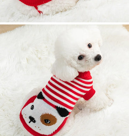 Warm Medium Dog Clothes Dog Sweaters for Small Dogs chihuahua Winter Puppy Clothing Cat Knitted Jumper Vest Pet Supplies