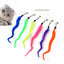 Funny Cat Stick Toy Furry Feather with Bell Cat Stick Toy Kitten Playing Pet Accessories Worm on A String Cat Toys Interactive
