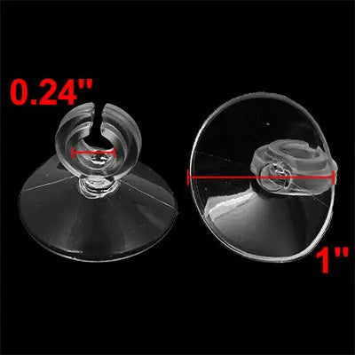 7 Pcs Universal 10mm Air Line Tubing Holder Suction Cups Clear for Aquarium Fish Tank Fish Pet Supplies Parts