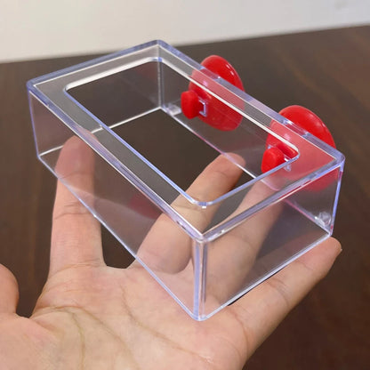 Aquarium Feeding Ring Fish Tank Station Floating Food Tray Feeder Aquarium Accessory with Strong Suction Cup New