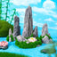 Simulated Moss Small Rockery Aquarium Ornaments Decoration Artificial Resin Pool for fish Tank Creative Ornament Background Home