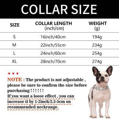 Pinch Collar for Dogs Adjustable Training Dog Collar Prong Collar with Quick Release Buckle for Medium Large Dogs,No Pull Collar