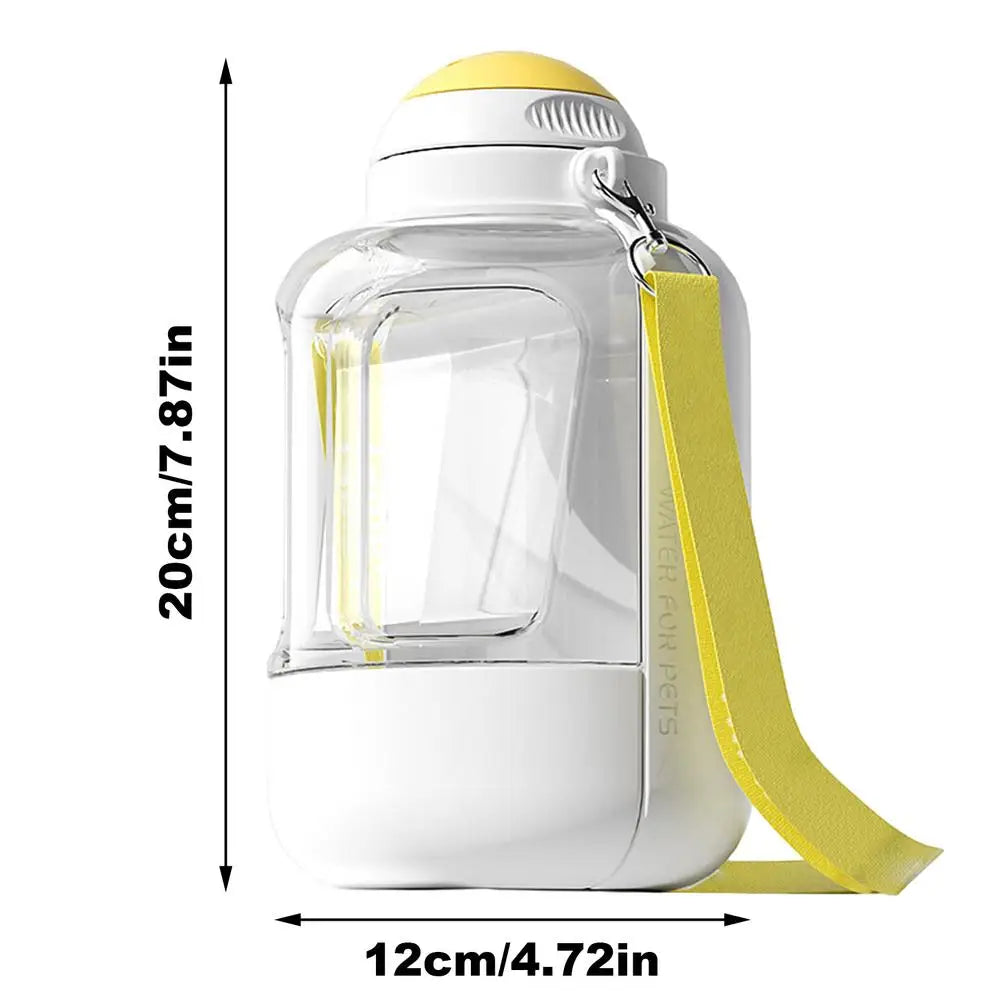 Dog Travel Water Bottle Portable Dog Drinking Bottle Large Capacity Dog Water Dispenser 2 in 1 Puppy Drinking Leak Proof Bowl