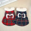 Christmas Plaid Clothes Thermal Fleece Lined Dog Winter Dress Coat with Luxury Faux Fur Collar for Small Dogs Puppy York Beagle
