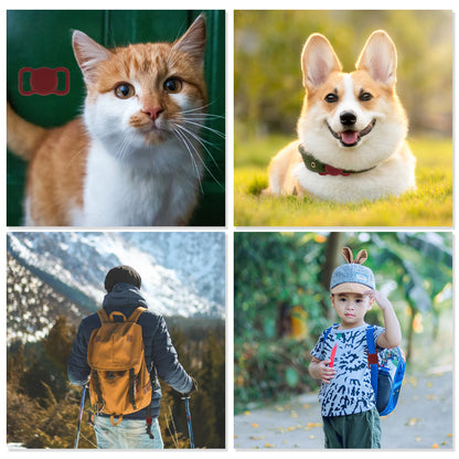 UXCELL 3 Pcs Airtag Case Dog Cat Collar Silicone Tracker Case Protective Case For Apple Air Tag No include GPS