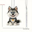 Cute Cartoon Husky Acrylic Keychain Adorable Puppy Pendant Versatile Charm for Car Mirror,Backpacks,Festive,Party,Gift & Decor