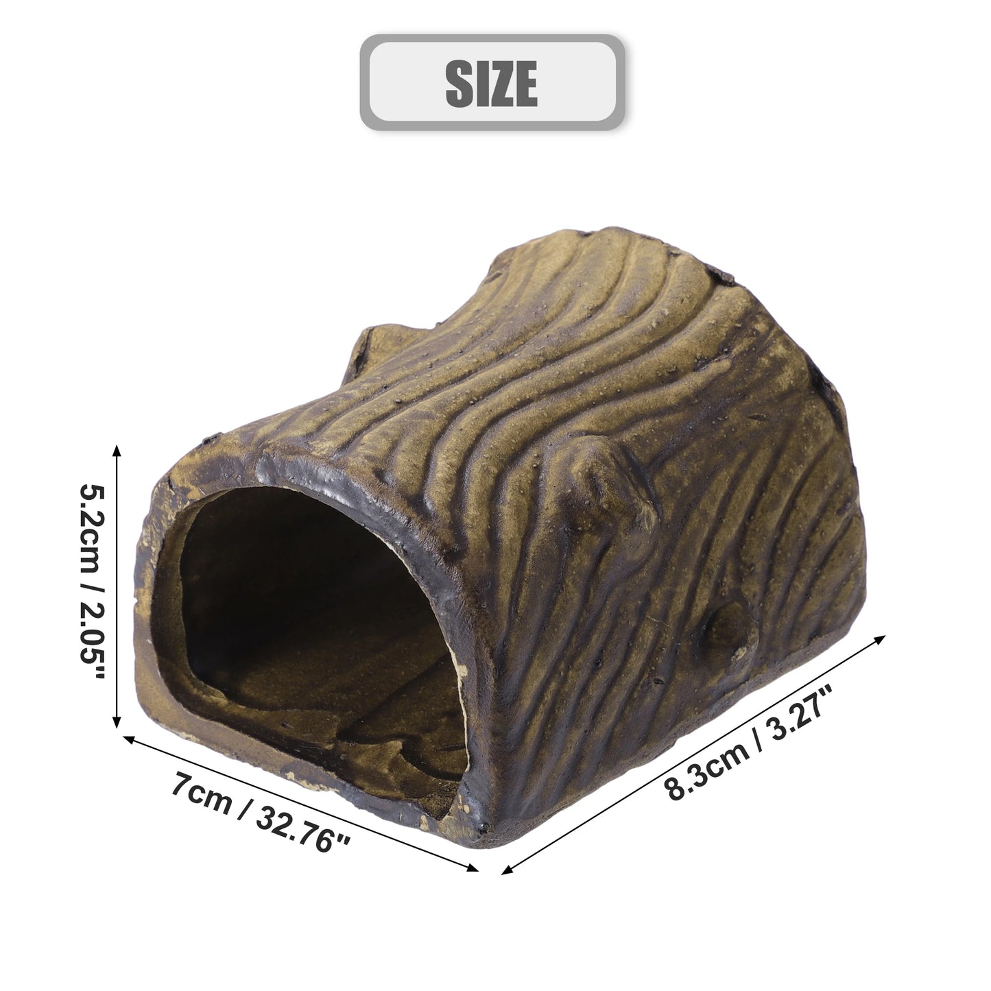 UXCELL Fish Tank Hideaway Rock Cave Ceramic Aquarium Decoration Fish Shrimps Shelter Pet Pottery House Canister Accessories