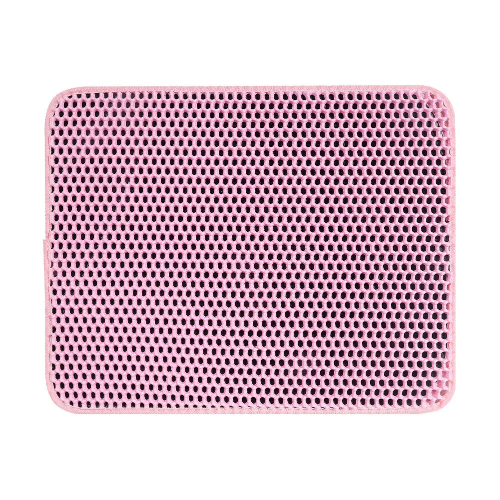 Waterproof EVA Cat Litter Mat 60*90cm EVA Double Layer Pet Litter Box Mat Non-slip Sand Cat Pad Cat Litter Cleaning 6 Colors