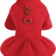 Thermal Fleece Dog Dress for Small Dogs Girl Winter Dog Sweater Puppy Clothes Chihuahua Yorkie Teacup Pet Outfit Cat Apparel