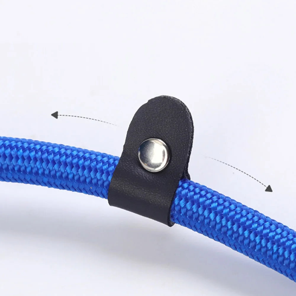 Nylon Dog Leash Pet Puppy Slip Lead Rope Dog Slip Leash Chain Collar Adjustable No-Pull Dog Training Leash for Small Dogs Yorkie