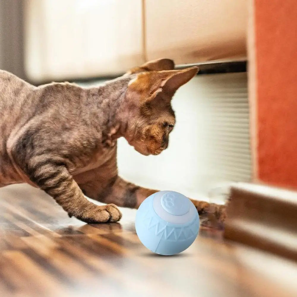 Cat Interactive Ball Intelligent Sensing Rolling Ball Toys Automatic Rolling Magic Ball Toy Rotating Ball Cat Game Accessories