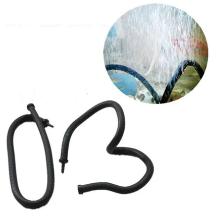 UXCELL Aquarium Air Pump Oxygen Bubble Soft Tube Aerator for Fish Tank Waterscape Bendable Stone Pipe Strip Diffuser Accessories