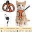 Cat Harness and Leash for Walking Escape Proof, Adjustable Kitten Vest Harness Reflective Soft Mesh Puppy Harness for Outdoor, C