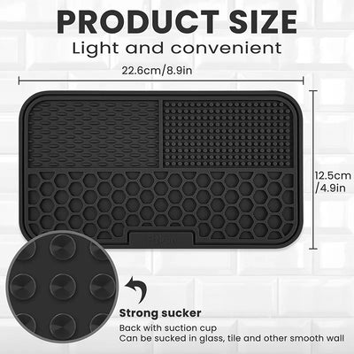 Pet Placemat Cat Feeding Mat Dog Slow Food Mat Cats Feeding Pads Solid Color Silicone Non-Slip Pet Supplies