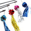 Cat Toy Cat Teaser Sticks Colorful Paper Ball Cat Teaser Stick Reflective Colored Interactive Cat Toy Style Cat Teaser Stick