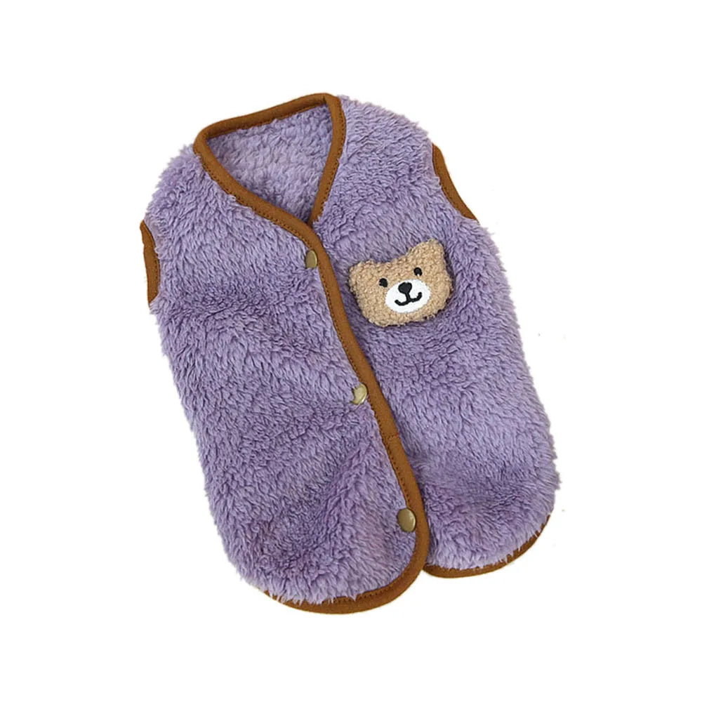 Pet Dog Clothes Winter Fleece Dog Vest Coat Plus Warm Jacket for Small Dogs Cats Clothing Puppy French Bulldog Chihuahua Apparel