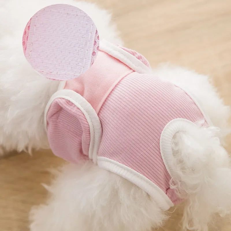 Washable Dog Diapers Pet Physiological Pant Puppy Women's Shorts Underwear Female Dog Diaper Panties Pet Cat Dog Clothes 2024