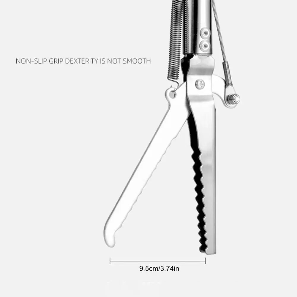 Multifunctional 1.2m Snake Catcher Tongs Foldable Handling Tool Snake Catcher Stainless Steel Snake Hook Catcher Grabber Tool