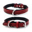Double-layered Ultra Soft Neoprene Padded Dog Collar Heavy Duty Dog Leather Collar with Durable Metal Buckle Pet Training Collar