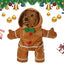 Gingerbread Man Dog Costume Soft Puppy Costume Hoodie Christmas Puppy Gingerbread Transformation Clothes For Cats Dogs