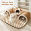 Cats Pet Products Warm Supplies Christmas Goods for Winter Basket Houses Habitats Kitten Accessory Bed Dog All Things Mat Beds