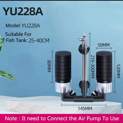Aquarium Spong Filter for Aquarium Fish Tank Air Pump Skimmer Biochemical Sponge Filter Aquarium Bio Filters Filtro Aquario New