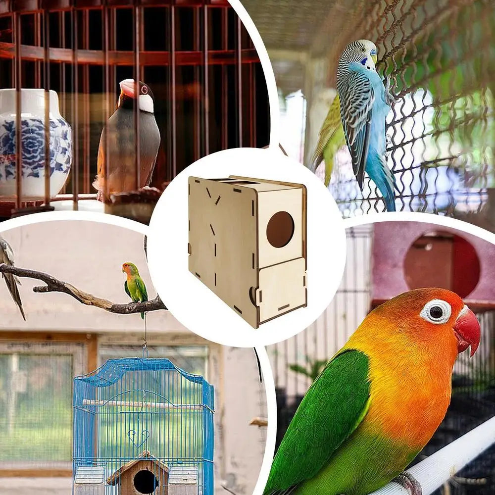 Birds Feed Wind Sheller Wooden Grain Splitter Machine Shell Separator Machine Chaff Blowing Machine Practical Bird Food Skin