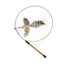 Simulation Bird interactive Cat Toy Funny Feather Bird with Bell Cat Stick Toy for Kitten Playing Teaser Wand Toy Cat Supplies