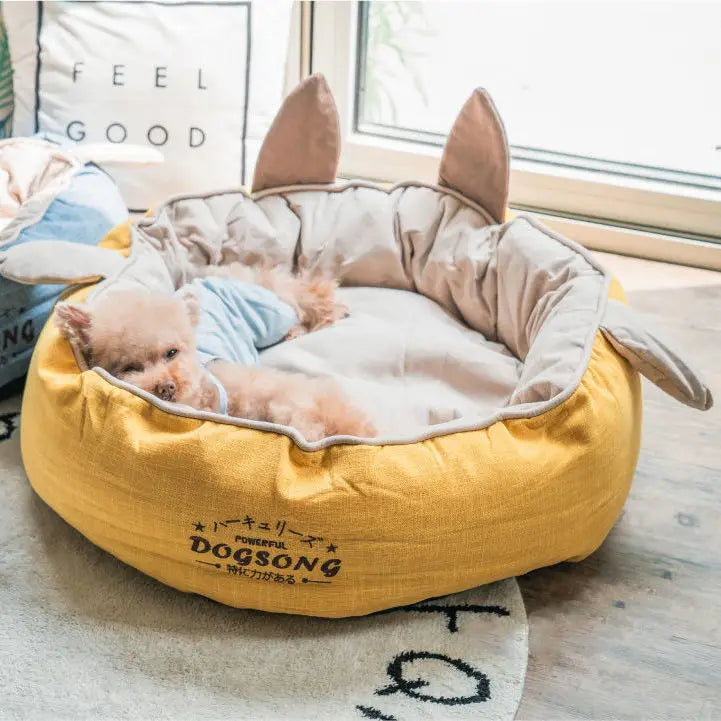 nk0 rabbit ear kennel keeps warm in winter removable and washable teddy cat litter pet dog supplies thermal supplies pet litter