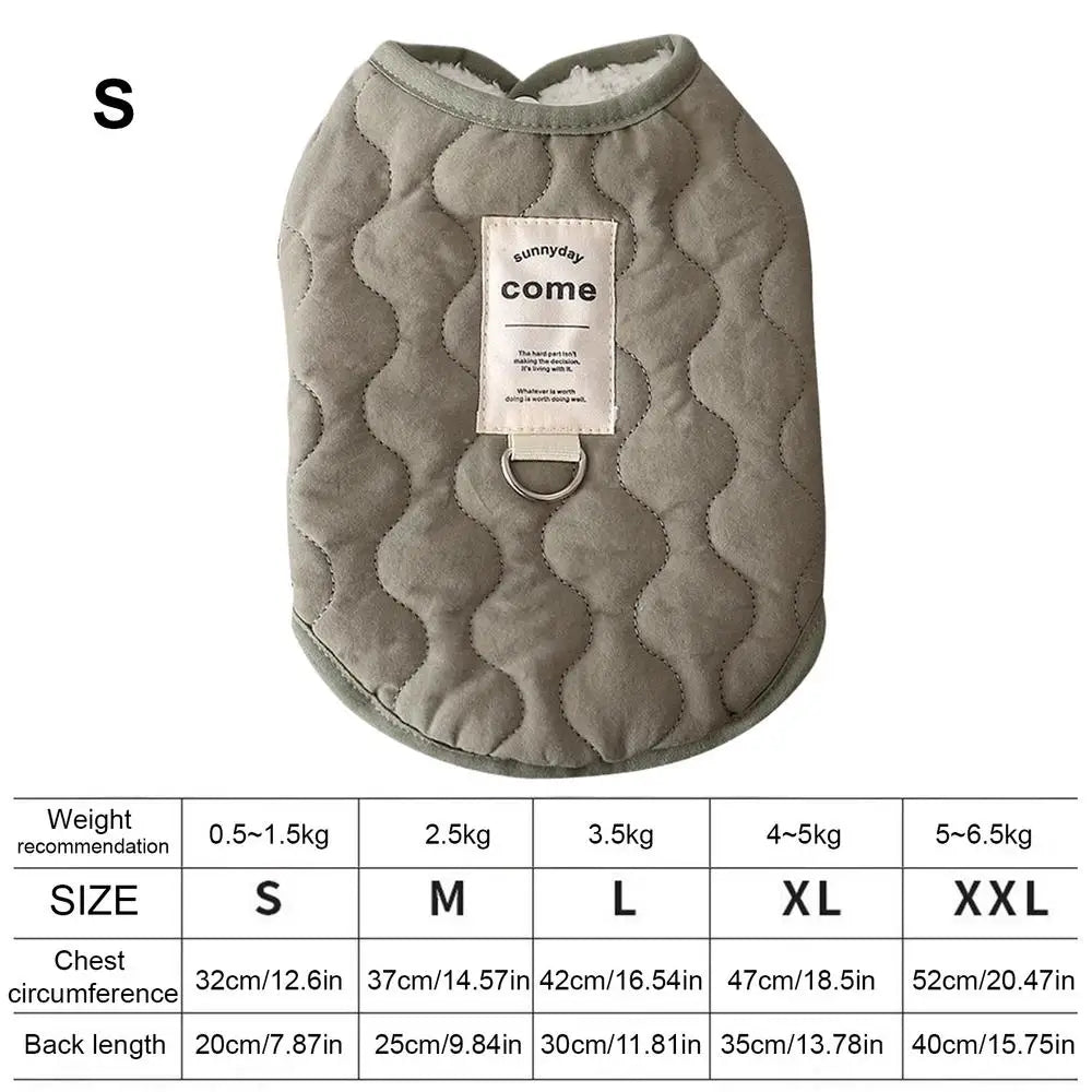 Small Dog Winter Jacket Winter Warm Dog Coat Jacket Warm and thickened pet clothes Small Dog Vest Pet Supplies for Small Dog Cat