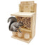 Squirrel Feeders for Outside Wooden Small Pet Window Feeder Nut Bar Feeders Multipurpose Chipmunk Feeder Squirrel Snacker