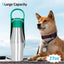 Portable Water Bottle For Dogs 27oz Stainless Steel Travel Water Dispenser Pet Accessories 2 In 1 Dog Water Bowl For Most Sizes